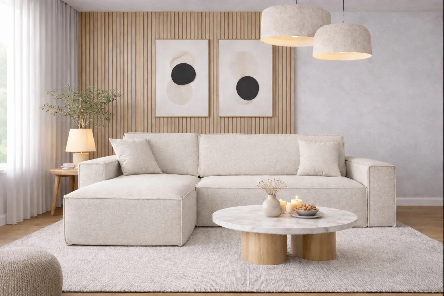 Ecksofa mit Schlaffunktion und Bettkasten, Ecksofa L-Form, Eckcouch L-Form BEST stoff NEVE vielen Farben