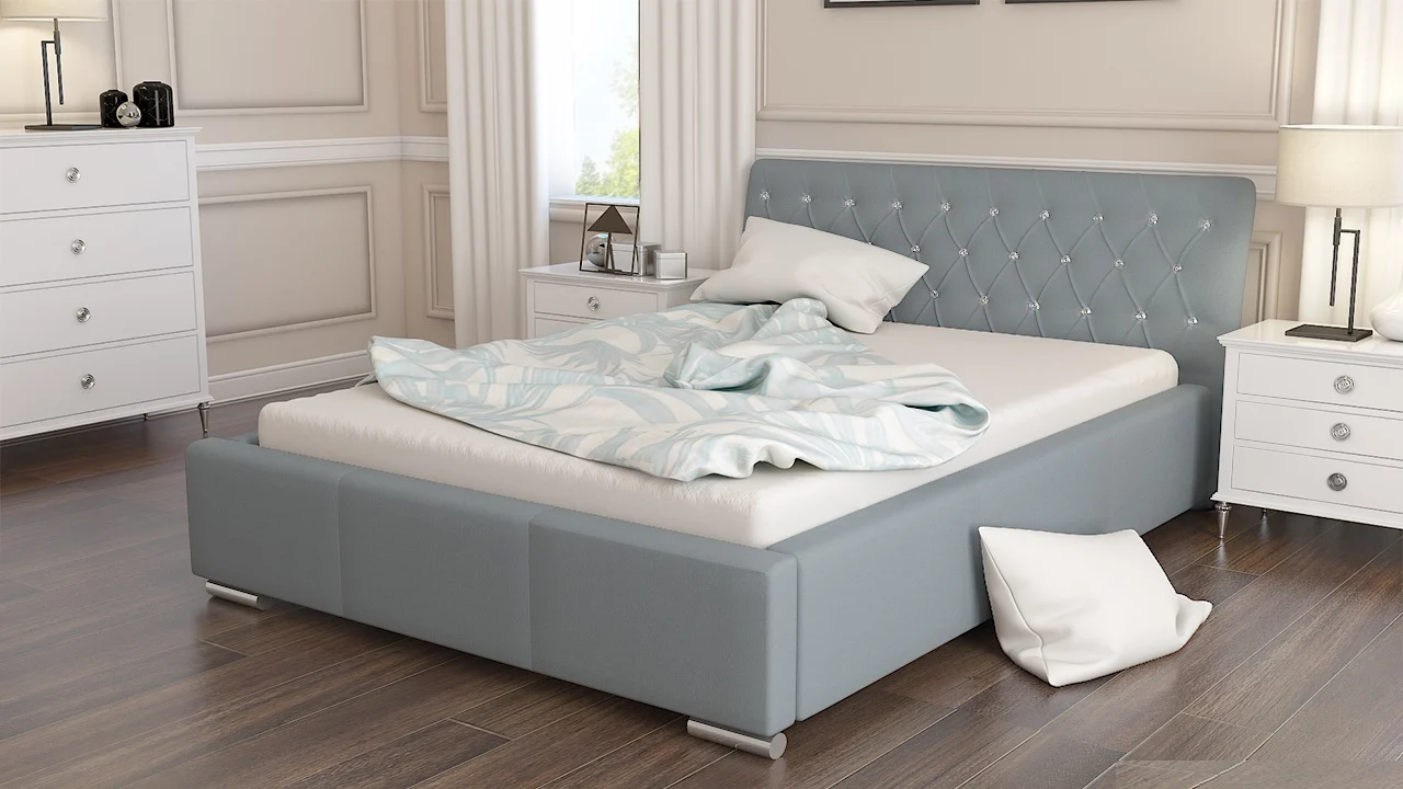 Polsterbett Bett Doppelbett BIAGIO 160x200cm inkl.Lattenrost - Fun Moebel