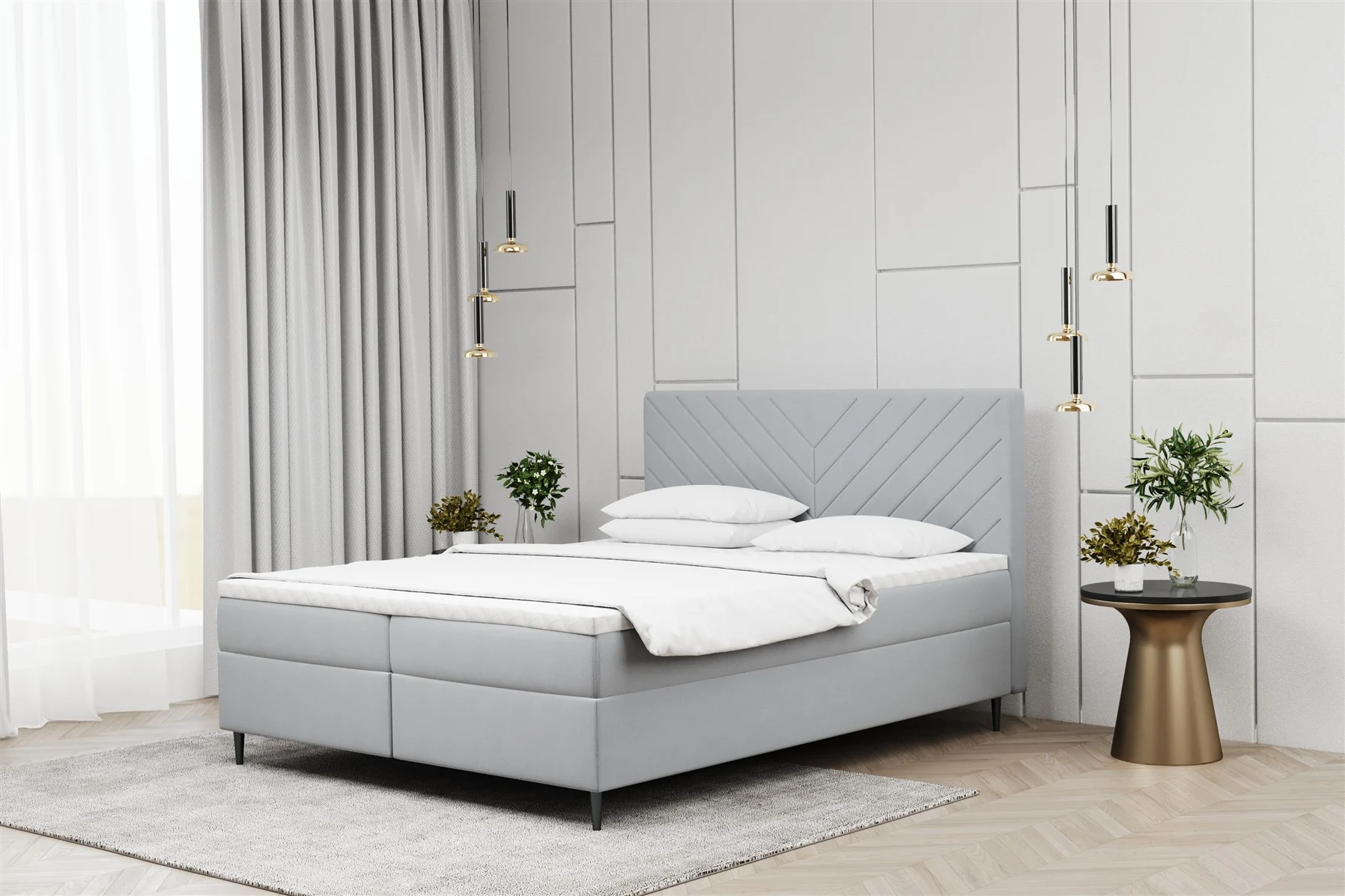 Boxspringbett Schlafzimmerbett BONITA 140x200cm in div. Farbvarianten - Fun Moebel