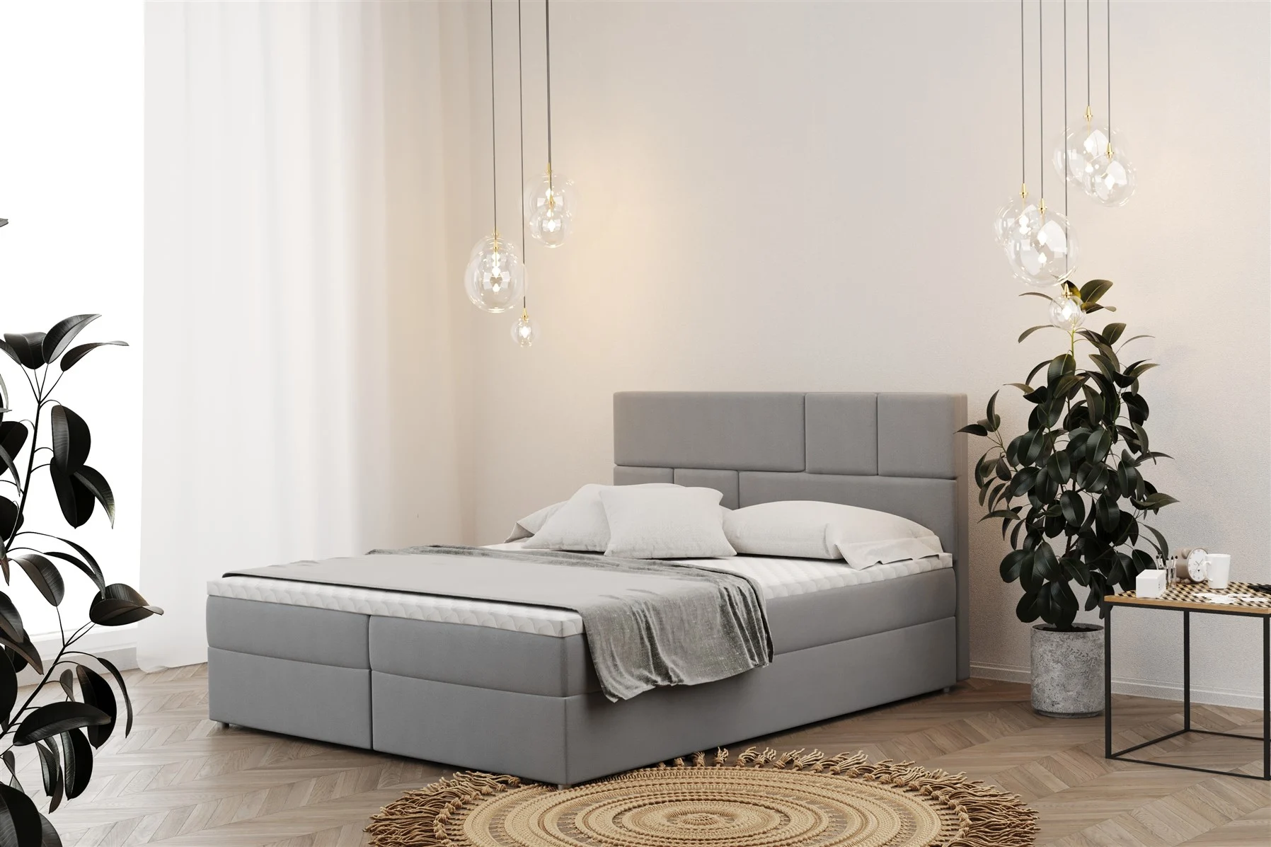 Boxspringbett Schlafzimmerbett CALVIN 140x200cm in div. Farbvarianten - Fun Moebel
