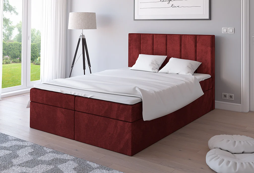 Boxspringbett Schlafzimmerbett CORNELIS 180x200cm inkl.Bettkasten - Fun Moebel