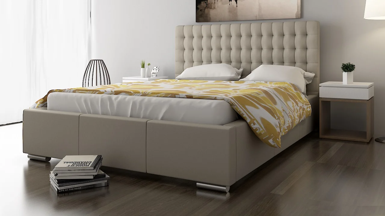 Polsterbett Bett Doppelbett DAMASO L 180x200cm inkl.Lattenrost - Fun Moebel
