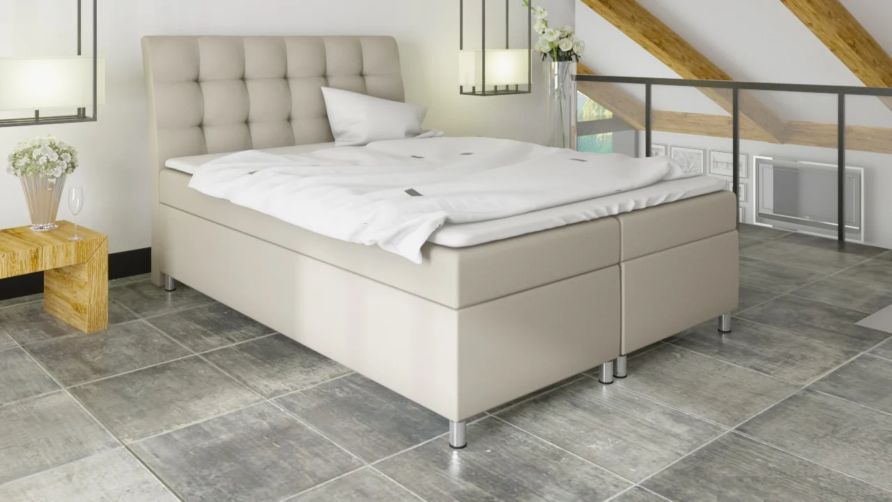 Boxspringbett Schlafzimmerbett DOAN 160x200cm inkl.Bettkasten - Fun Moebel