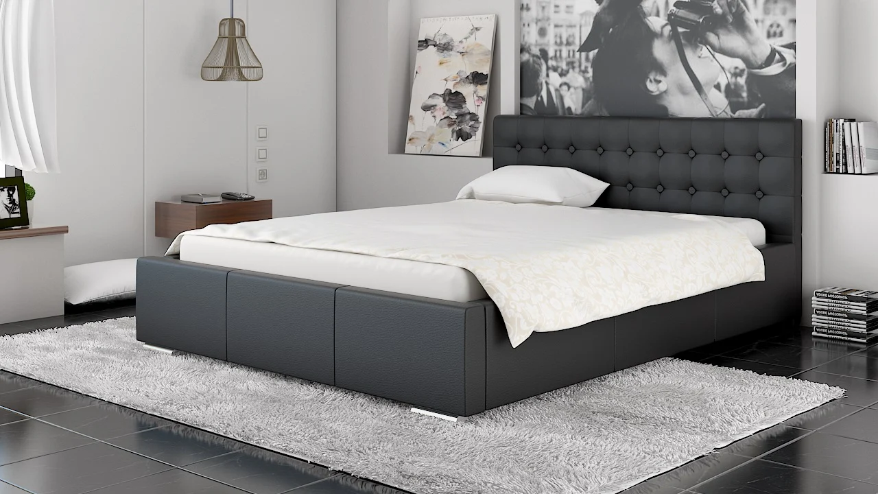 Polsterbett Bett Doppelbett GIANO 180x200cm inkl.Bettkasten - Fun Moebel