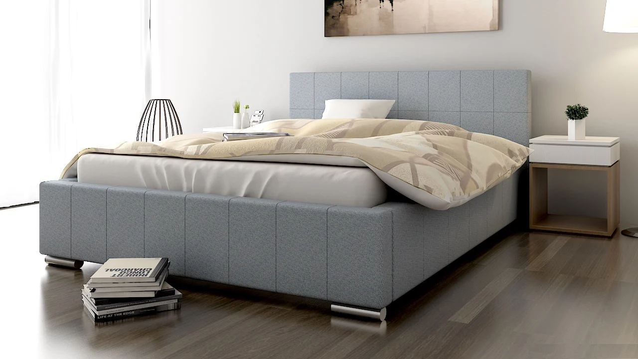 Polsterbett Bett Doppelbett GIORGIO 140x200cm inkl.Bettkasten - Fun Moebel