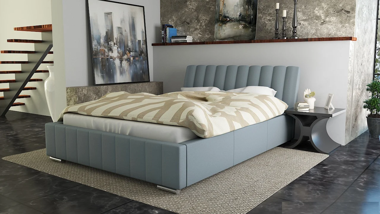Polsterbett Bett Doppelbett IVANO 180x200cm inkl.Bettkasten - Fun Moebel