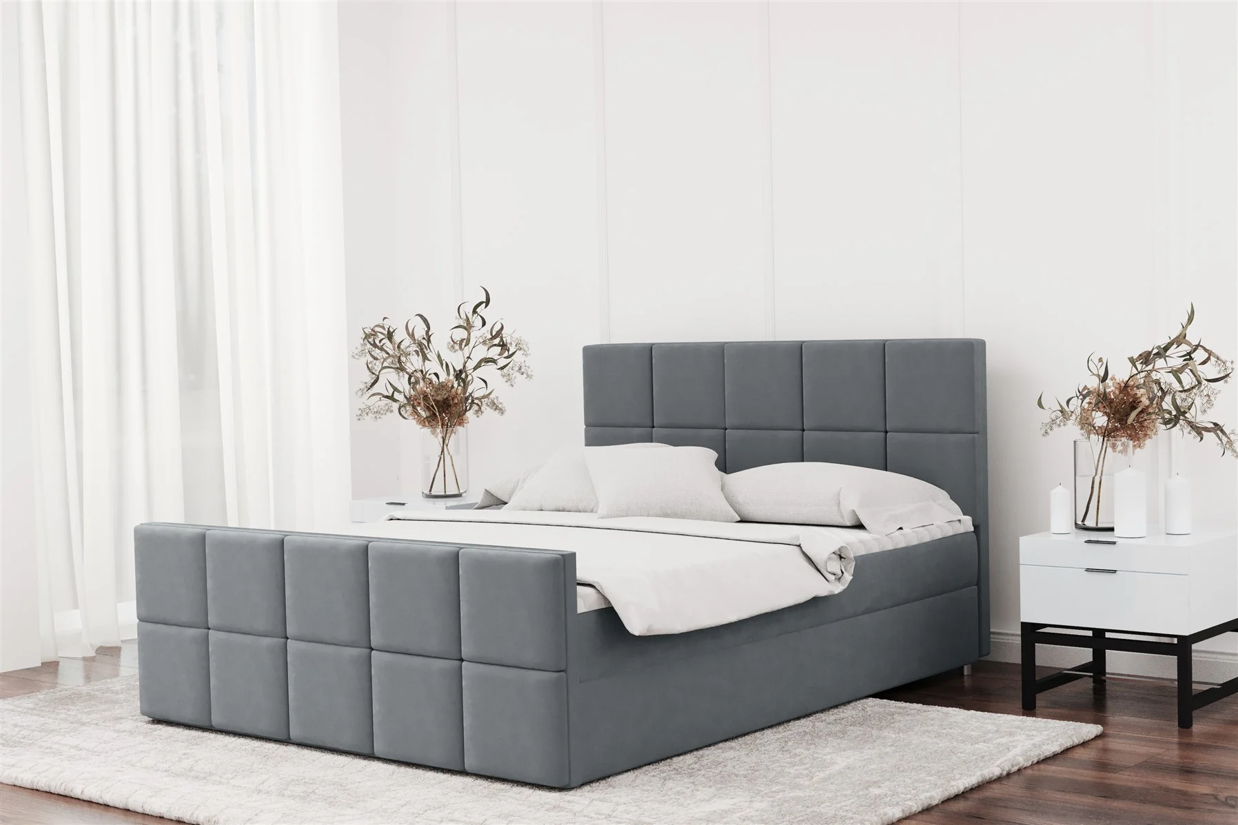 Boxspringbett Schlafzimmerbett JOST 120x200cm in div. Farbvarianten - Fun Moebel