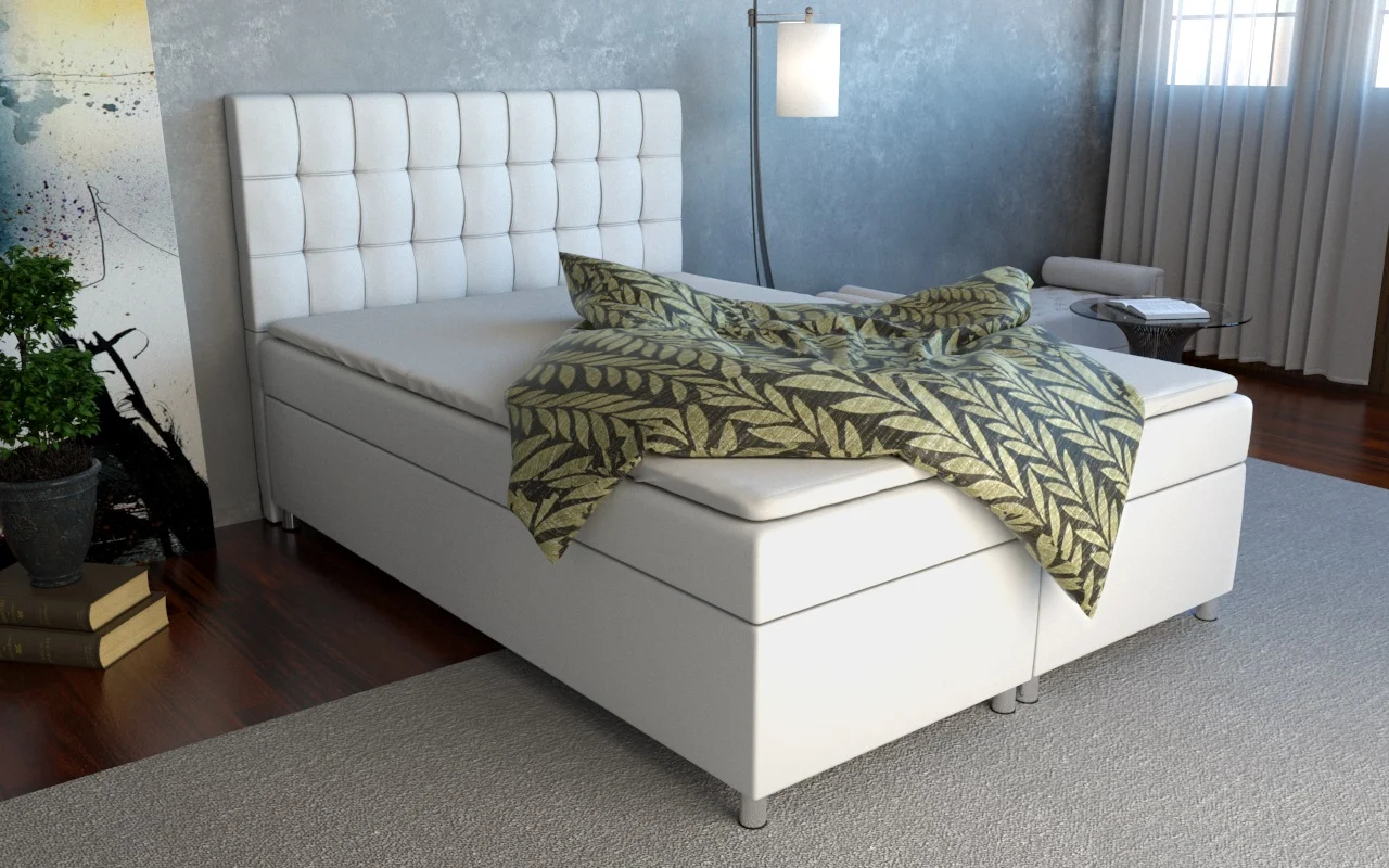 Boxspringbett Schlafzimmerbett KIANO 200x200cm inkl.Bettkasten - Fun Moebel