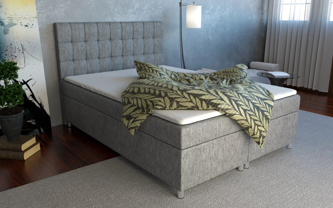 Boxspringbett Schlafzimmerbett KIANO 160x200cm inkl.Bettkasten - Fun Moebel