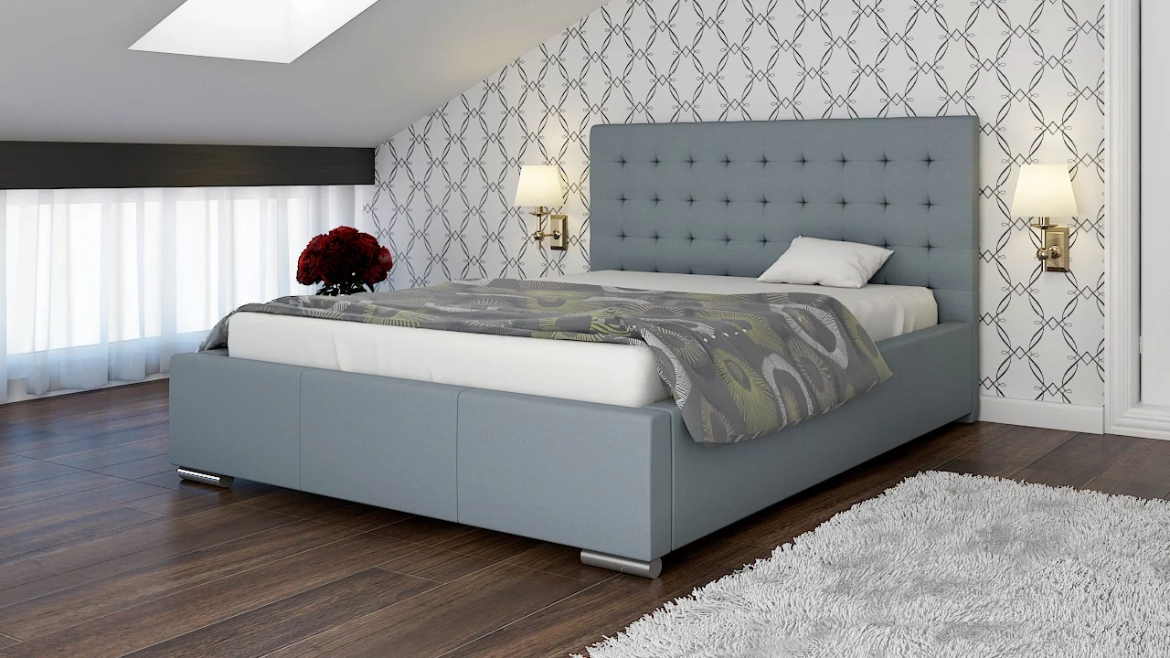 Polsterbett Bett Doppelbett MANILO L 160x200cm inkl.Lattenrost - Fun Moebel