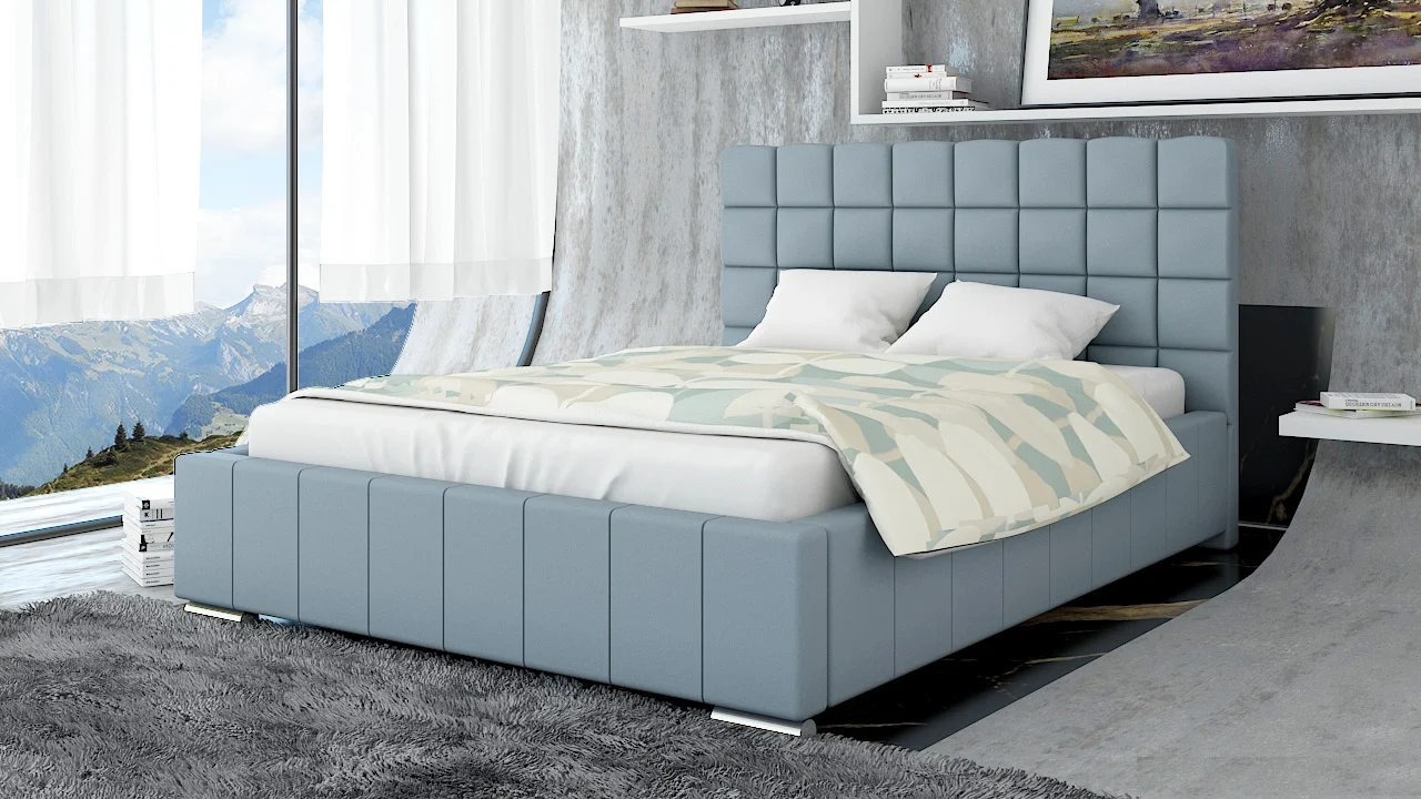 Polsterbett Bett Doppelbett MATTEO L 160x200cm inkl.Lattenrost - Fun Moebel