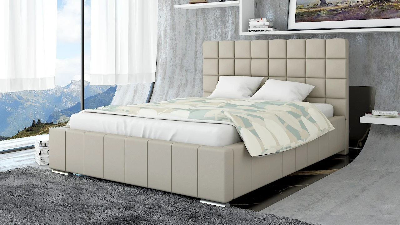 Polsterbett Bett Doppelbett MATTEO 200x200cm inkl.Bettkasten - Fun Moebel