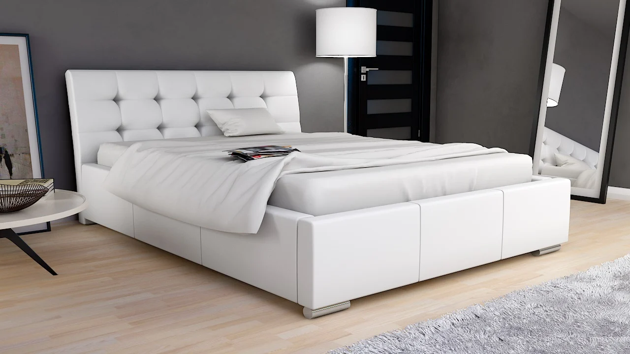 Polsterbett Bett Doppelbett MICA 140x200cm inkl.Bettkasten - Fun Moebel