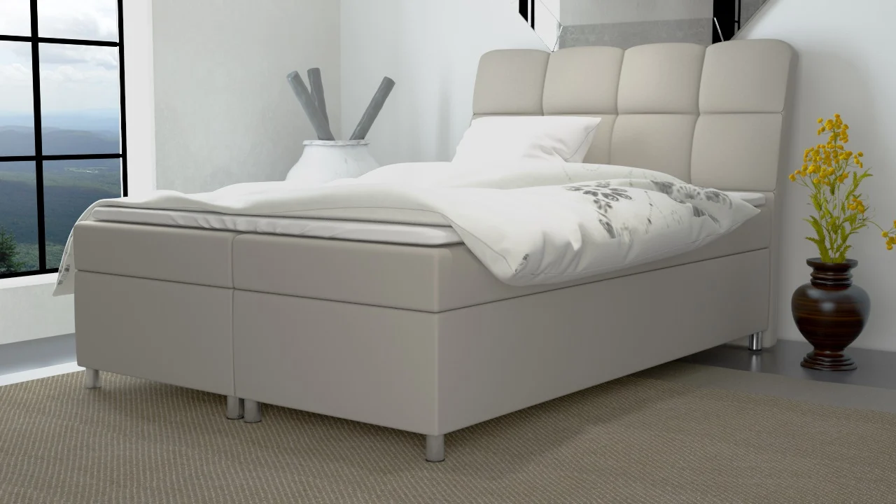 Boxspringbett Schlafzimmerbett MINO 160x200cm inkl.Bettkasten - Fun Moebel