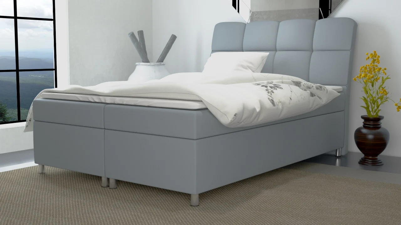 Boxspringbett Schlafzimmerbett MINO 200x200cm inkl.Bettkasten - Fun Moebel