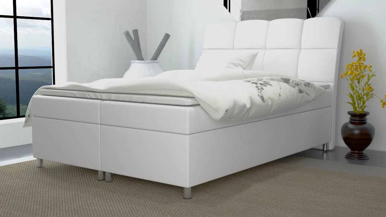 Boxspringbett Schlafzimmerbett MINO 180x200cm inkl.Bettkasten - Fun Moebel