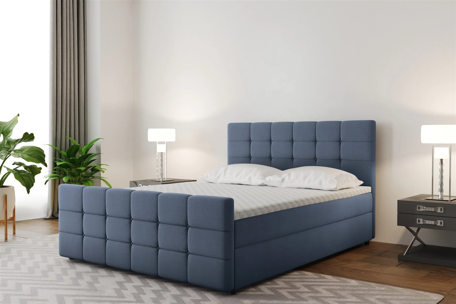 Boxspringbett Schlafzimmerbett SENON 120x200cm in div. Farbvarianten - Fun Moebel