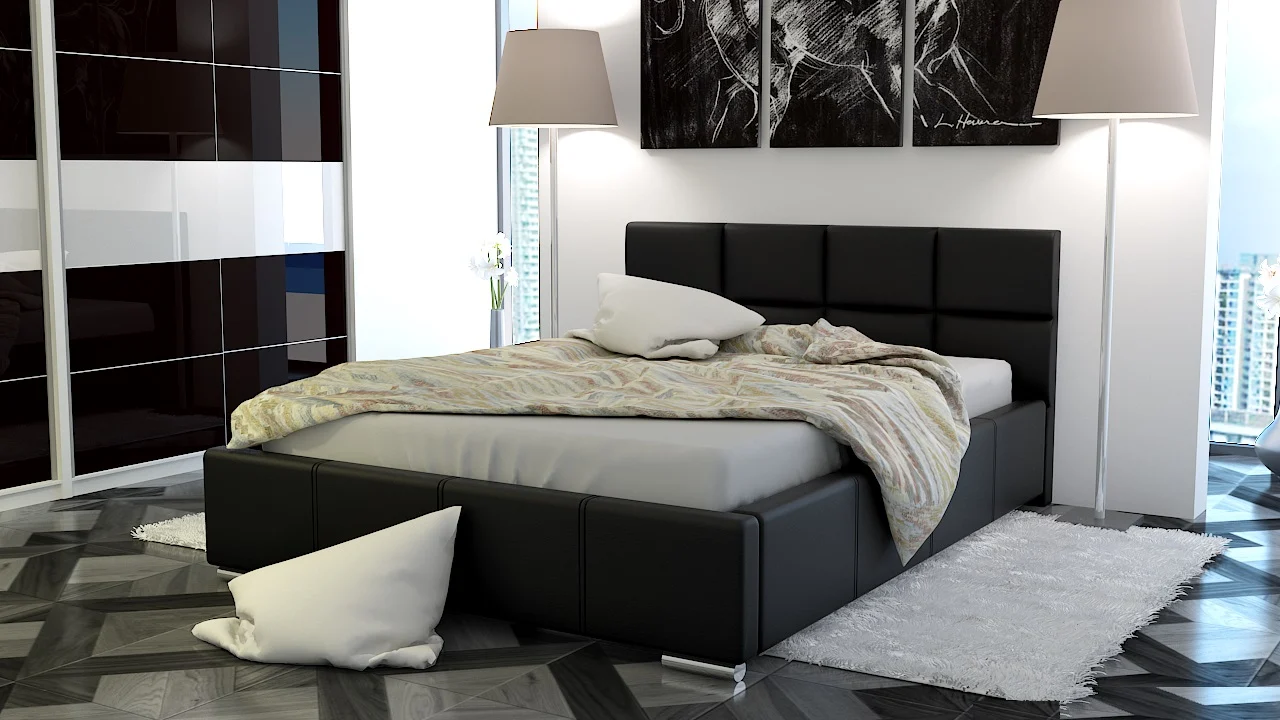 Polsterbett Bett Doppelbett SILVIO 200x200cm inkl.Bettkasten - Fun Moebel