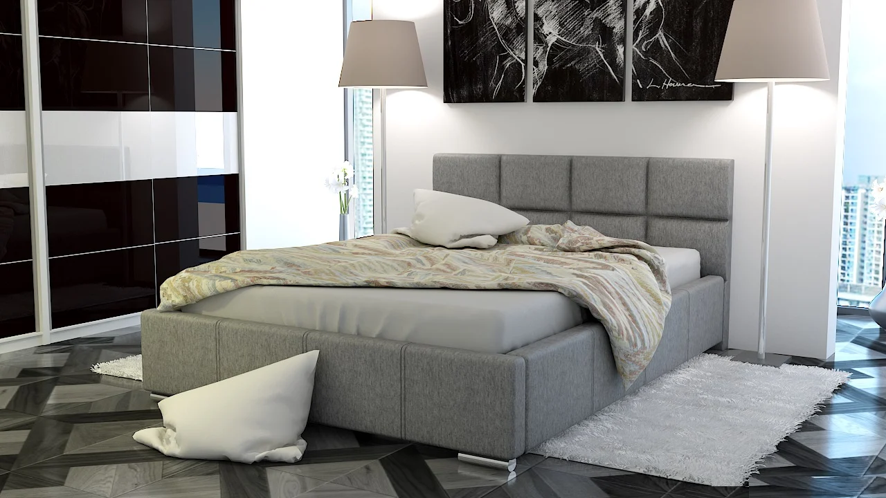 Polsterbett Bett Doppelbett SILVIO 160x200cm inkl.Bettkasten - Fun Moebel