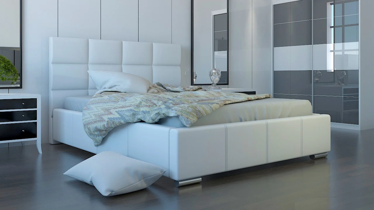 Polsterbett Bett Doppelbett SILVIO L 140x200cm inkl.Lattenrost - Fun Moebel