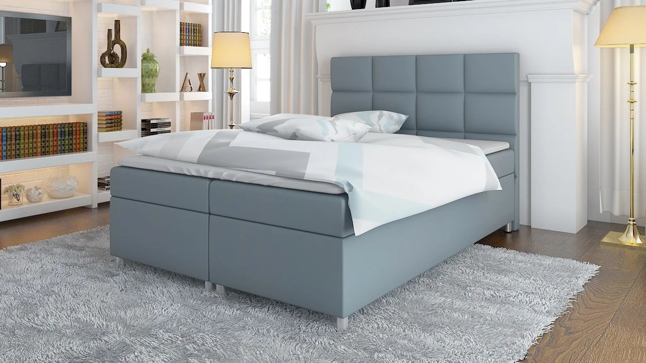 Boxspringbett Schlafzimmerbett TONIO 160x200cm inkl.Bettkasten - Fun Moebel