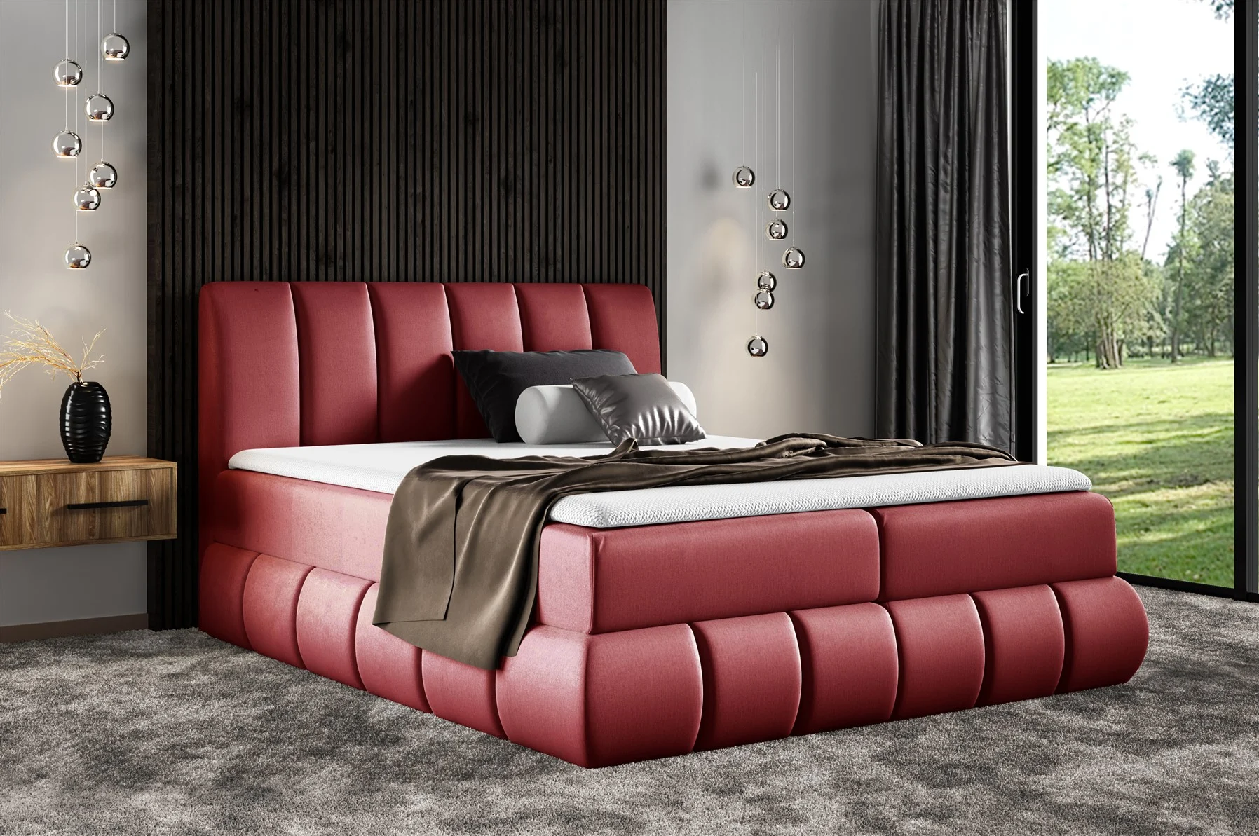Boxspringbett Schlafzimmerbett Bett YANIS 180x200cm in div. Farbvarianten - Fun Moebel