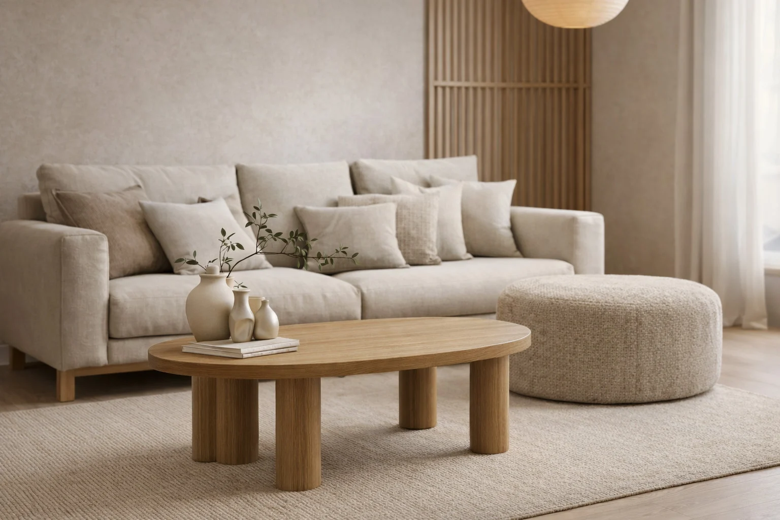 Couchtisch oval modern stabil, OVALI