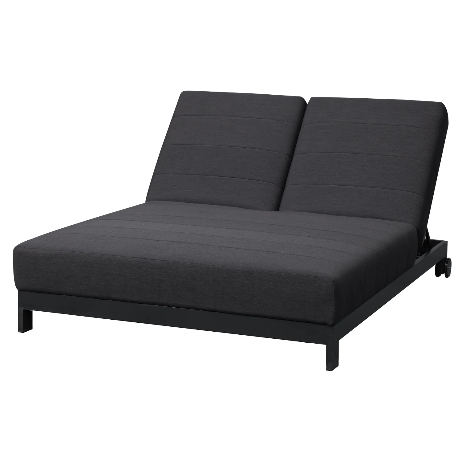 CLEMENTO Beziers Doppel Loungeliege Aluminium mit Rollen Createxx/Verstellbar