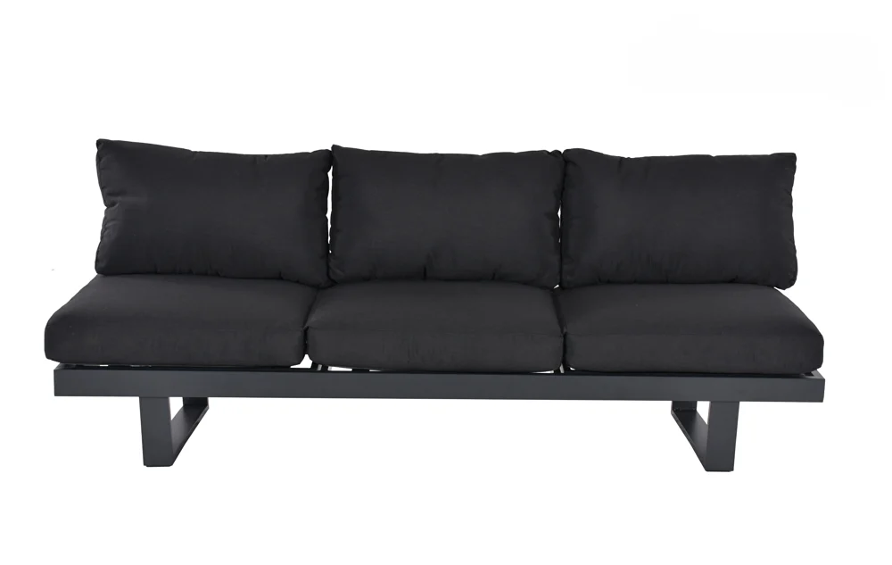 CLEMENTO Fargo Loungebank Aluminium Sunbrella
