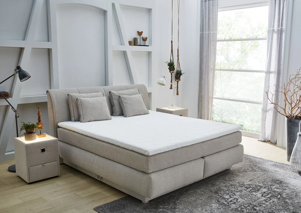 Jockenhöfer Carla Mix Boxspringbett Beige/Grau
