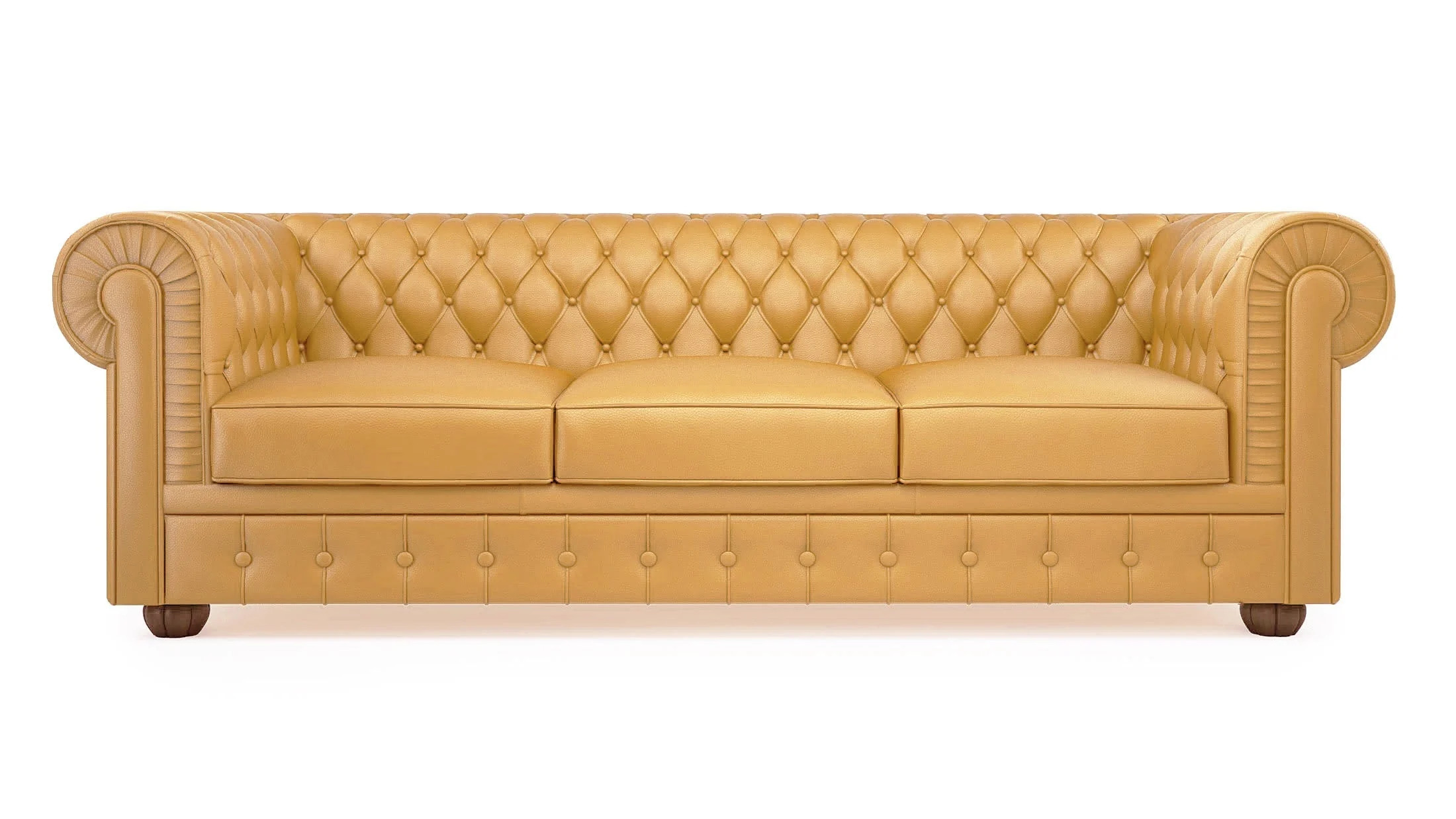 Chester 3-sitzer sofa mit leder- oder stoffbezug