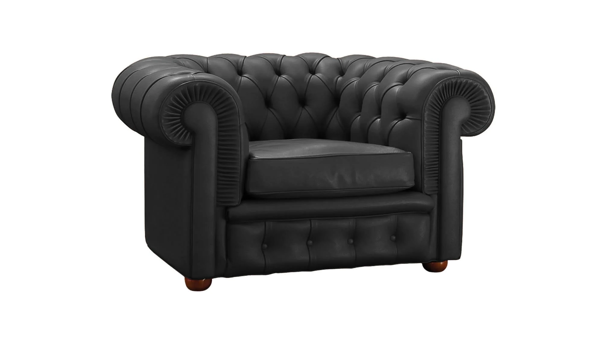 Chester sessel mit lederbezug - Made Milano