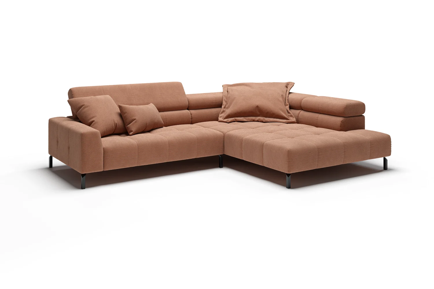 Candy Cleveland Cord Ecksofa 308x219 cm