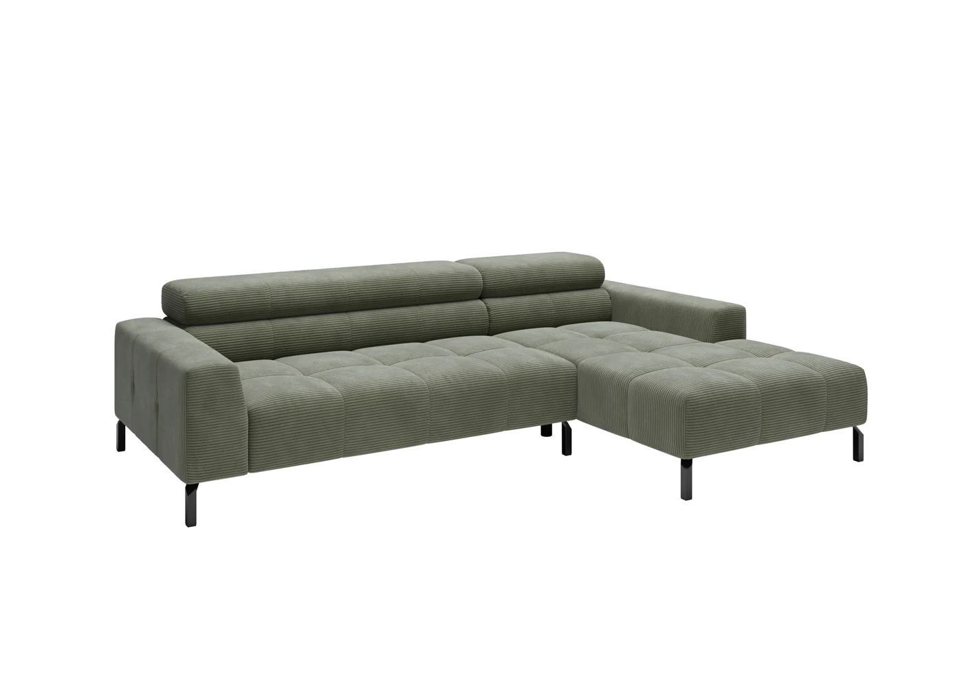 Candy Cleveland Cord Ecksofa 258x179 cm