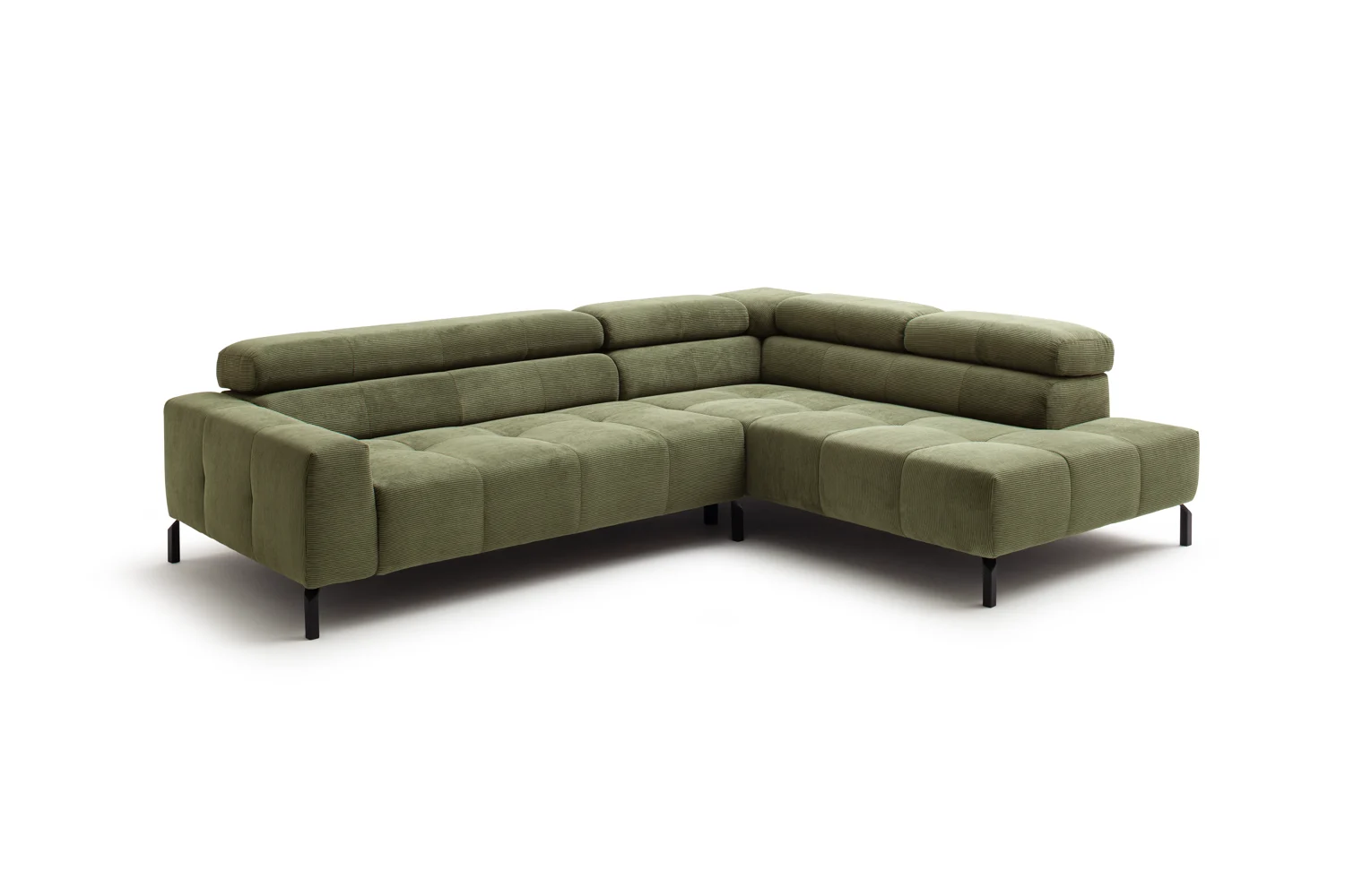 Candy Cleveland Feincord Ecksofa 273x219 cm