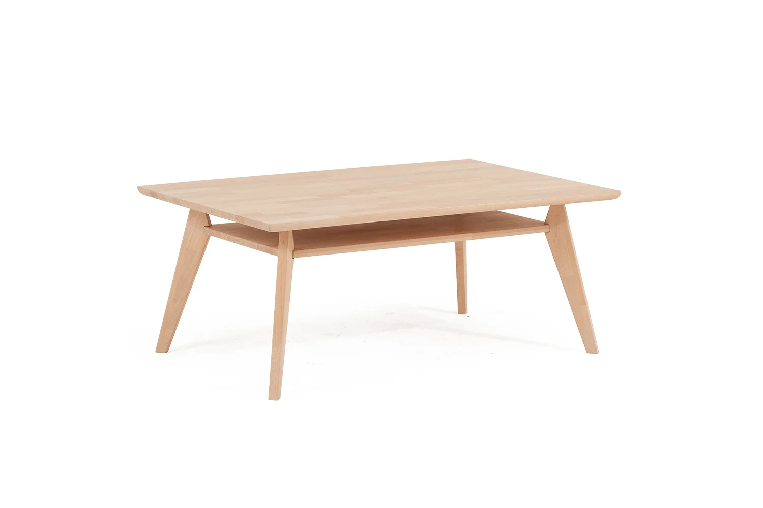 Couchtisch Tisch CARLOS Eiche Massivholz 120x80 cm - Fun Möbel