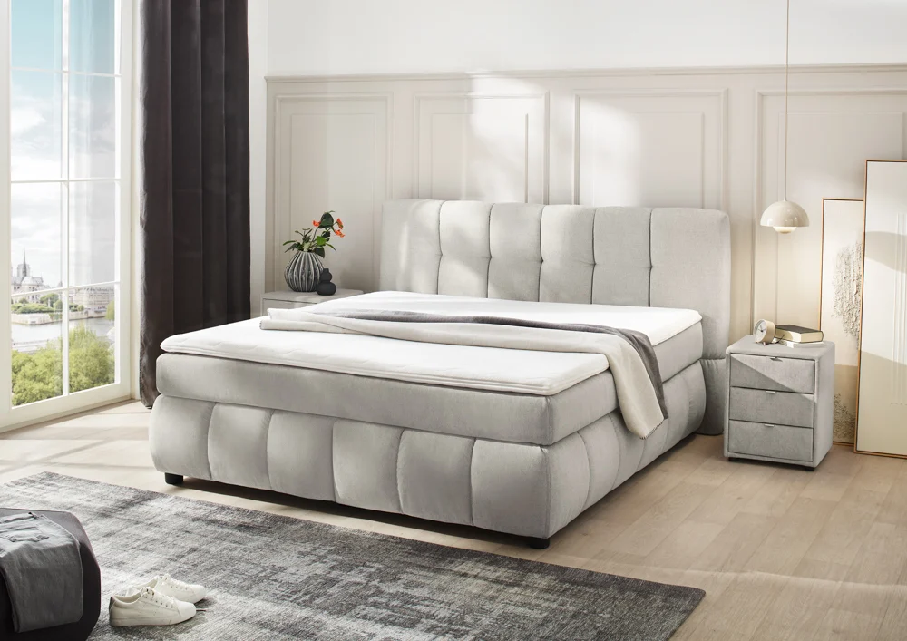 Jockenhöfer Cora Boxspringbett 180x200 cm greige