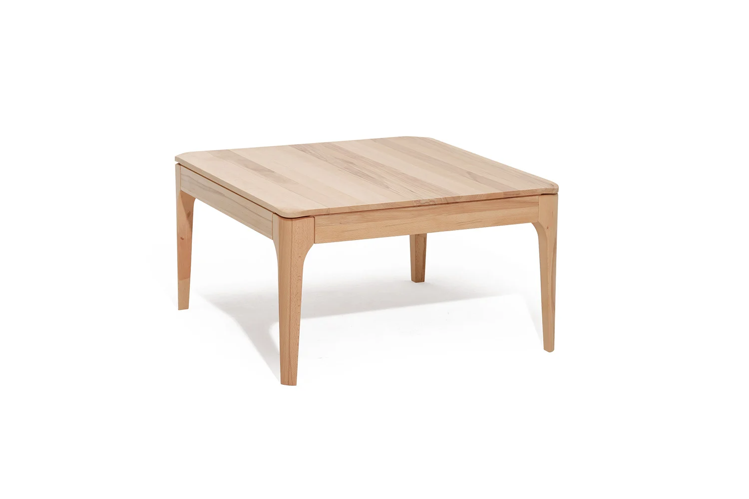 Couchtisch Tisch ALGEA Wildeiche Massivholz 80x80 cm - Fun Möbel