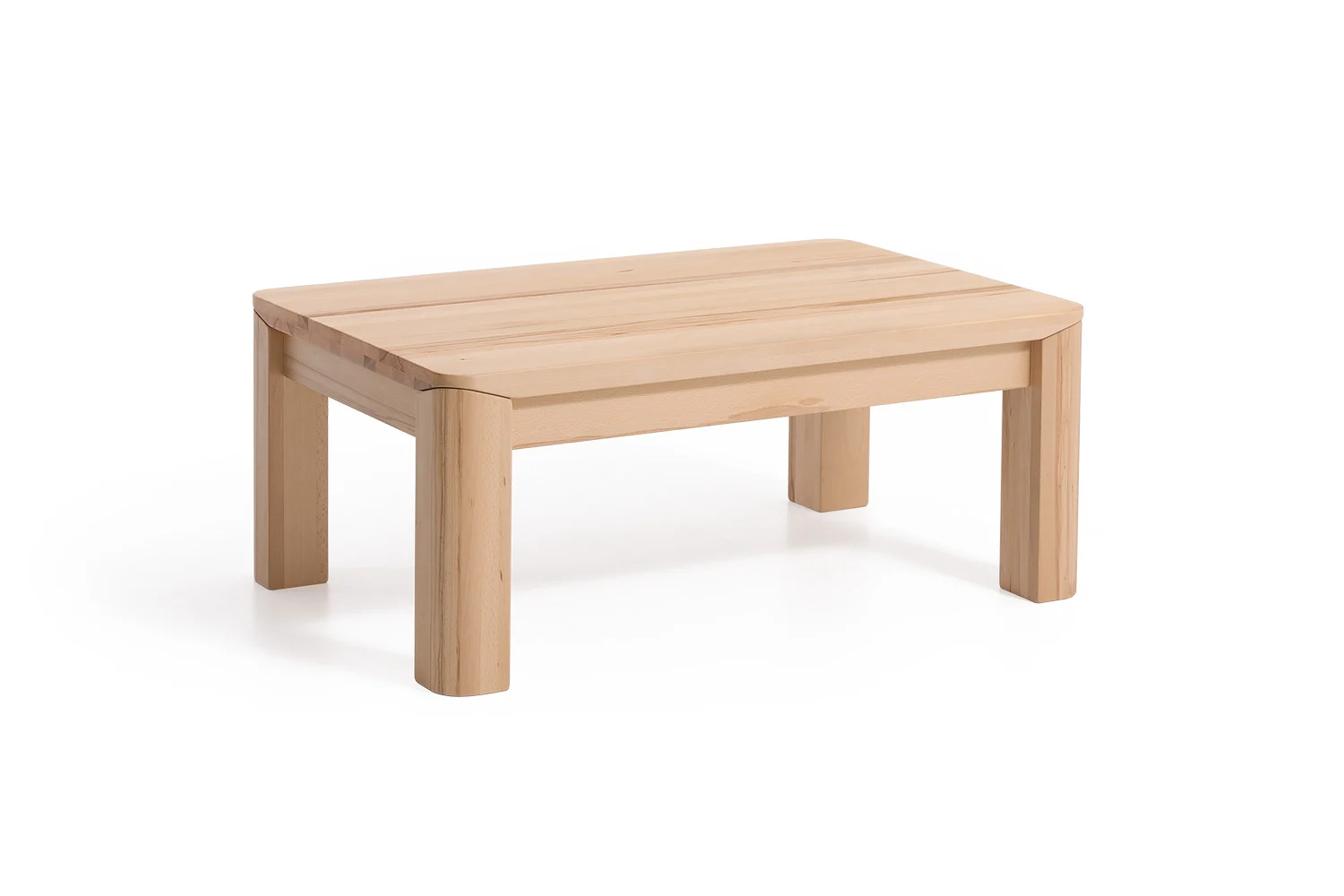 Couchtisch Tisch ANESE Eiche Massivholz 80x80 cm - Fun Möbel