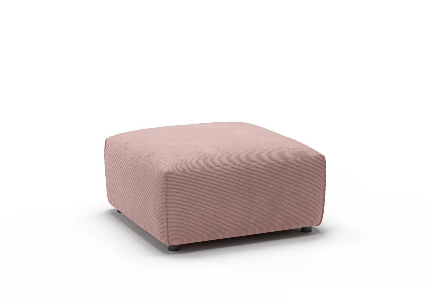 Candy Eastport Feincord Polsterhocker 80x80 cm