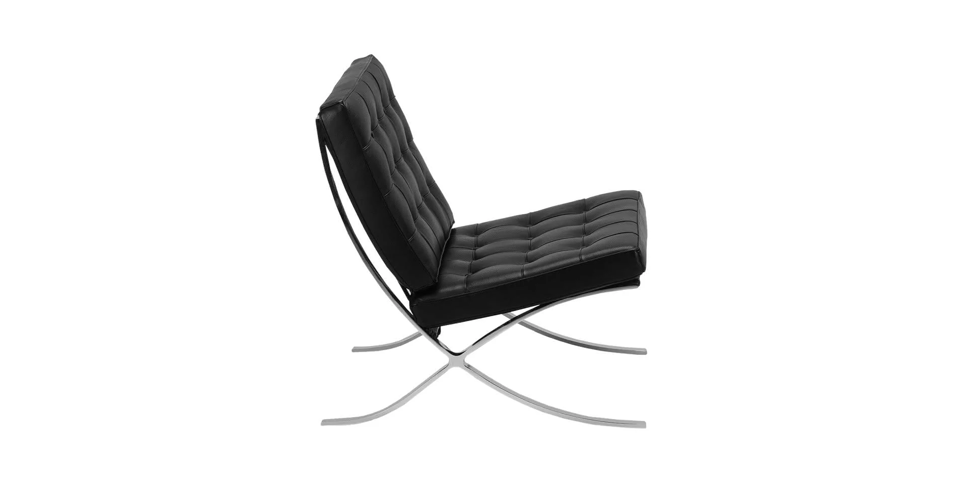Barcelona armchair with leather or fabric upholstery - Made Milano