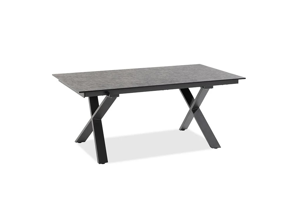 Niehoff Strato Ausziehtisch mit Klappeinlage 100 cm Eisen/HPL