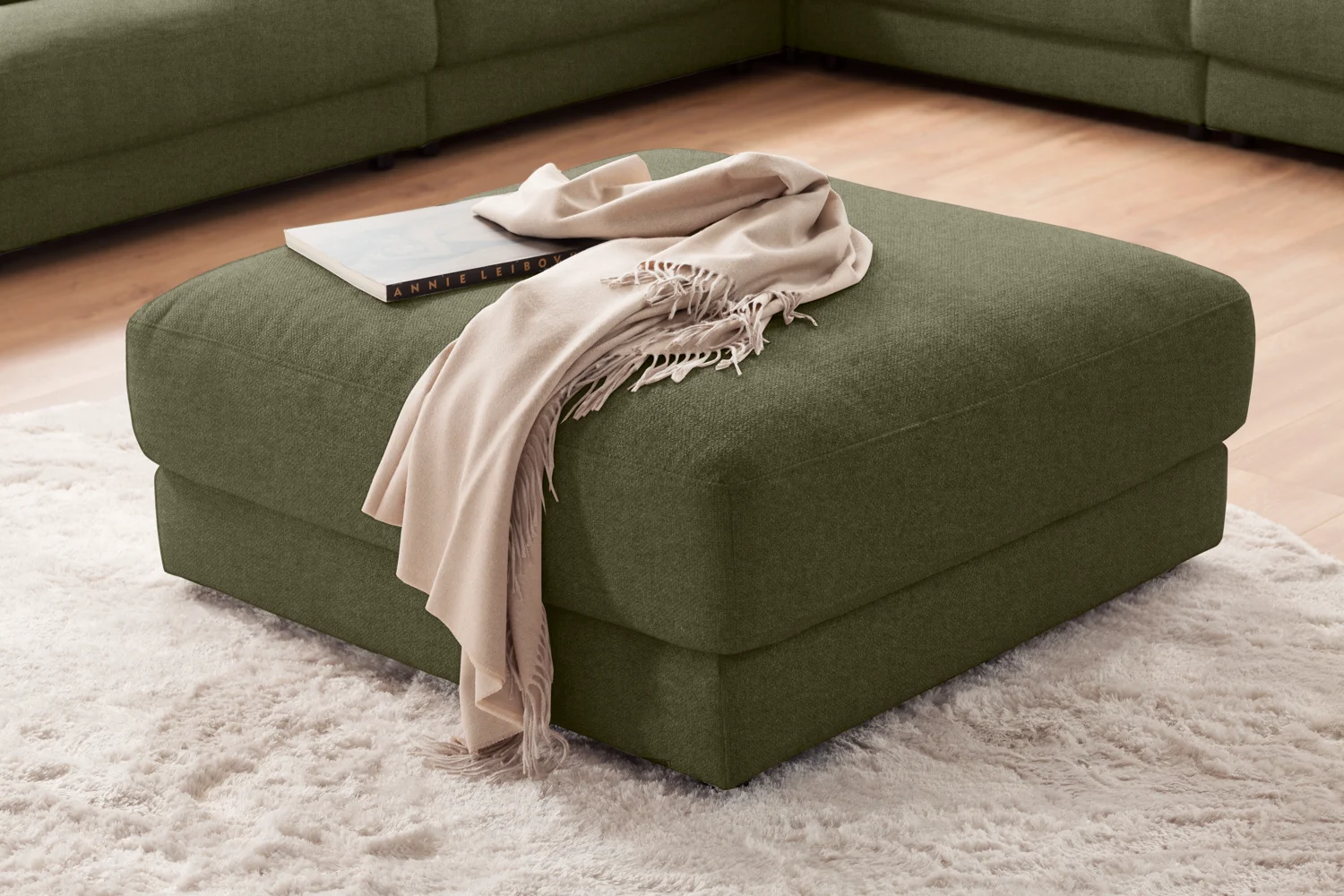 Candy High End Polsterhocker Easy Care 100x100 cm