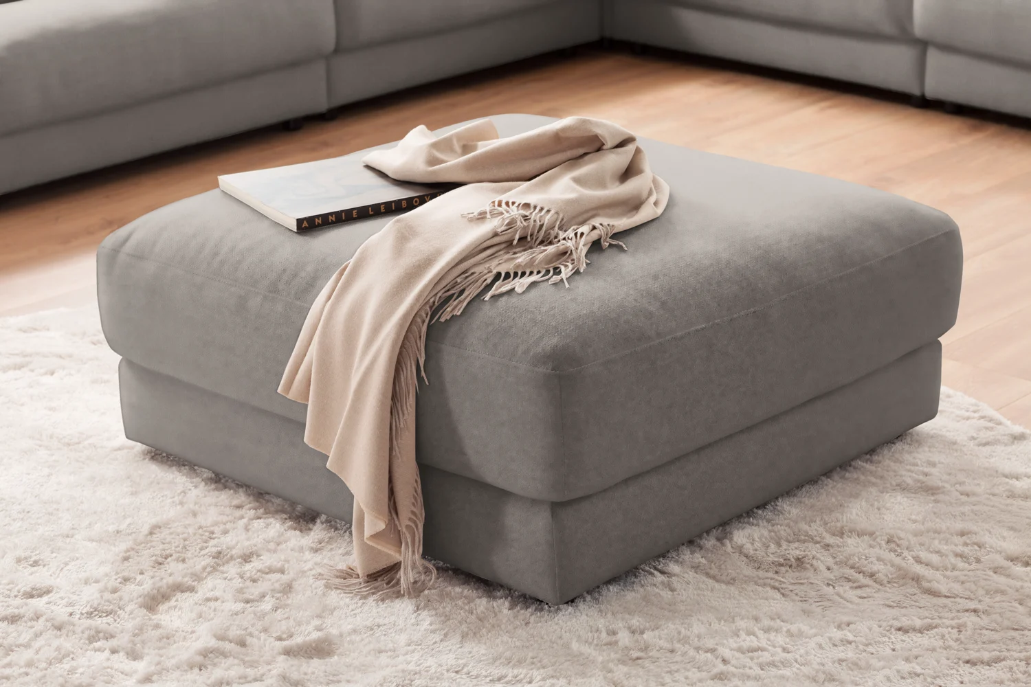 Candy High End Polsterhocker Velvet 100x100 cm