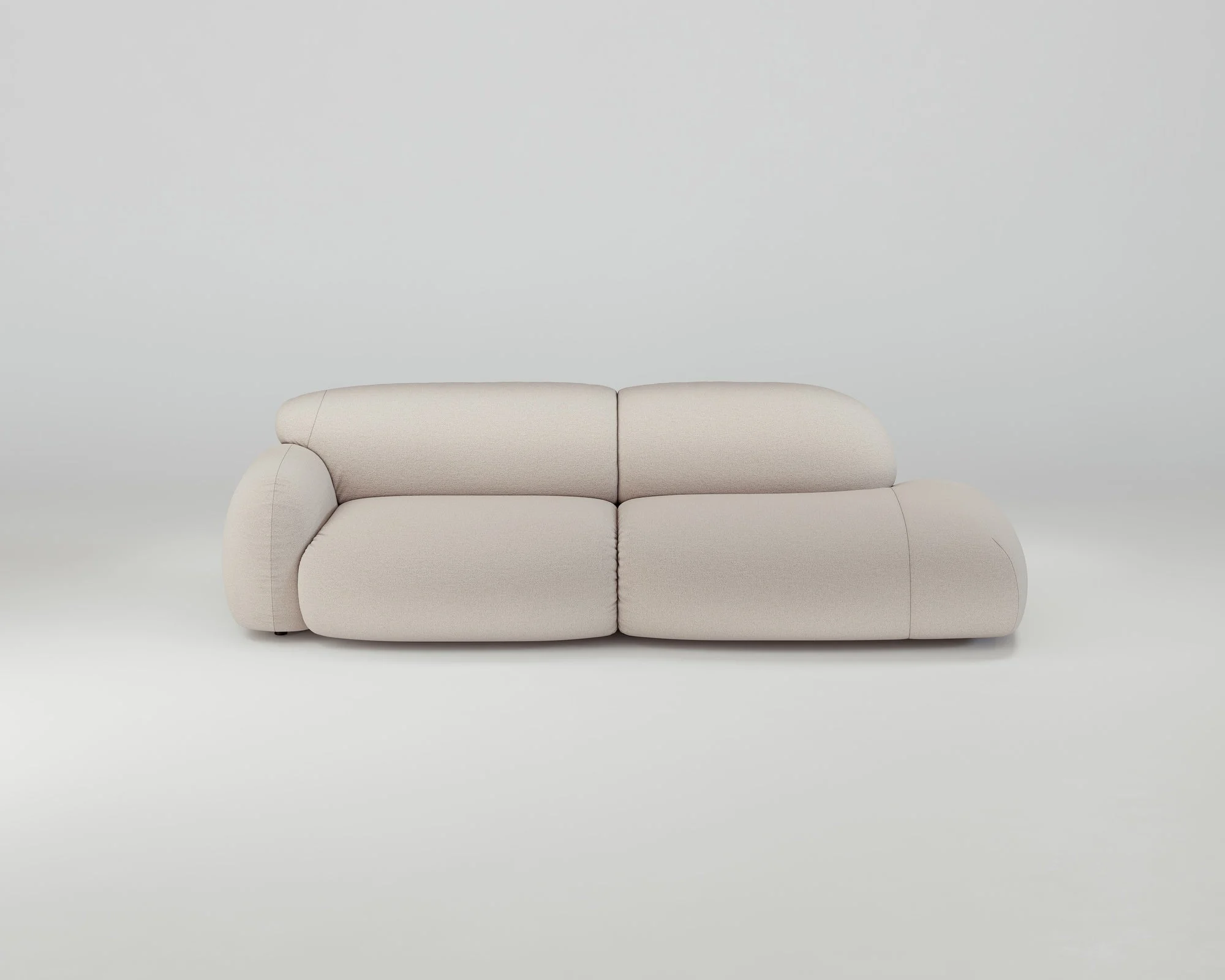 Mondino 3-Sitzer Recamiere Sofa (rechts)