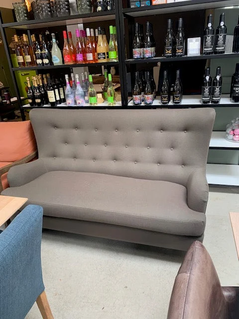Molly Sofa Stoff grau braun - FASMAS
