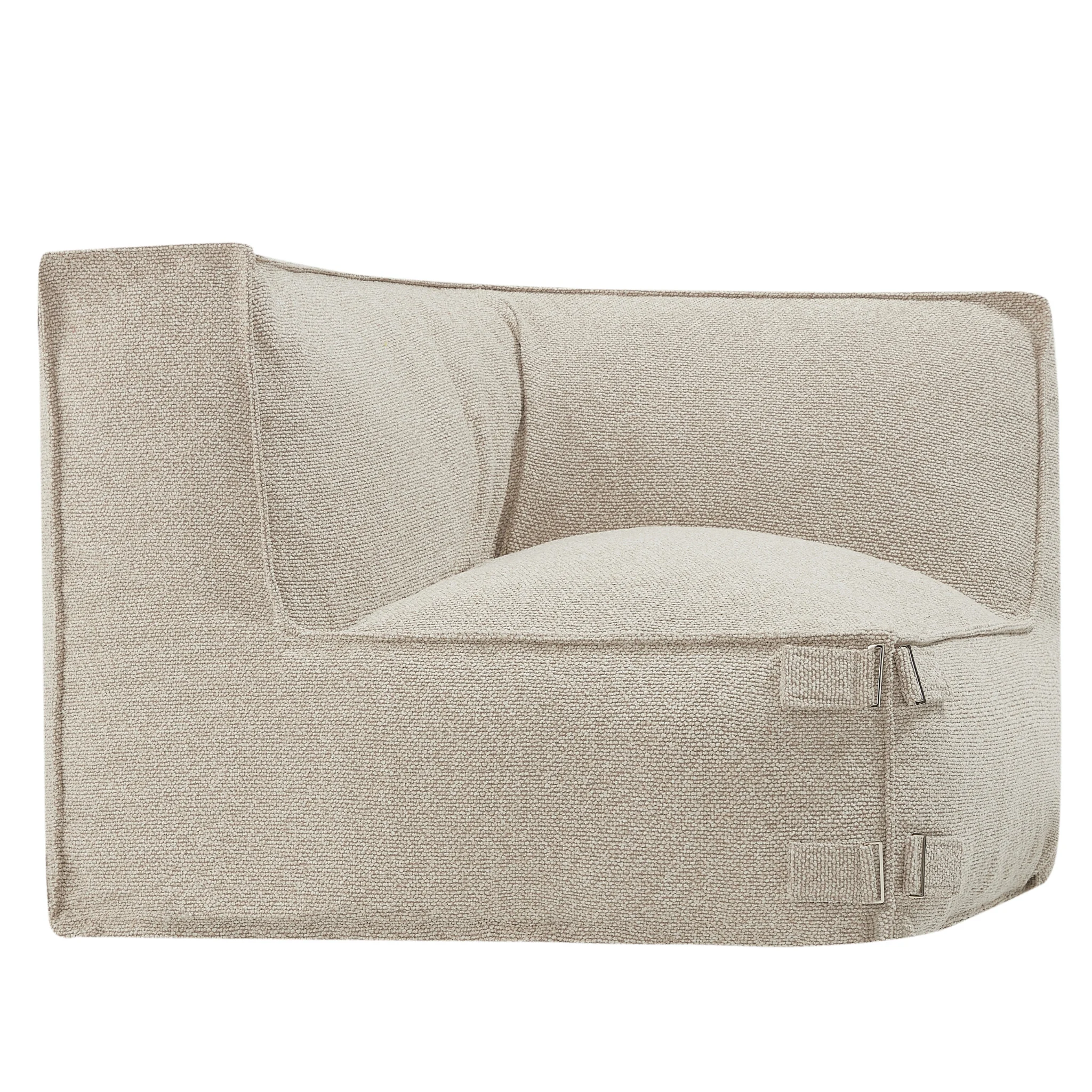 Kiki Eckelement Bouclé Taupe - Popsofa