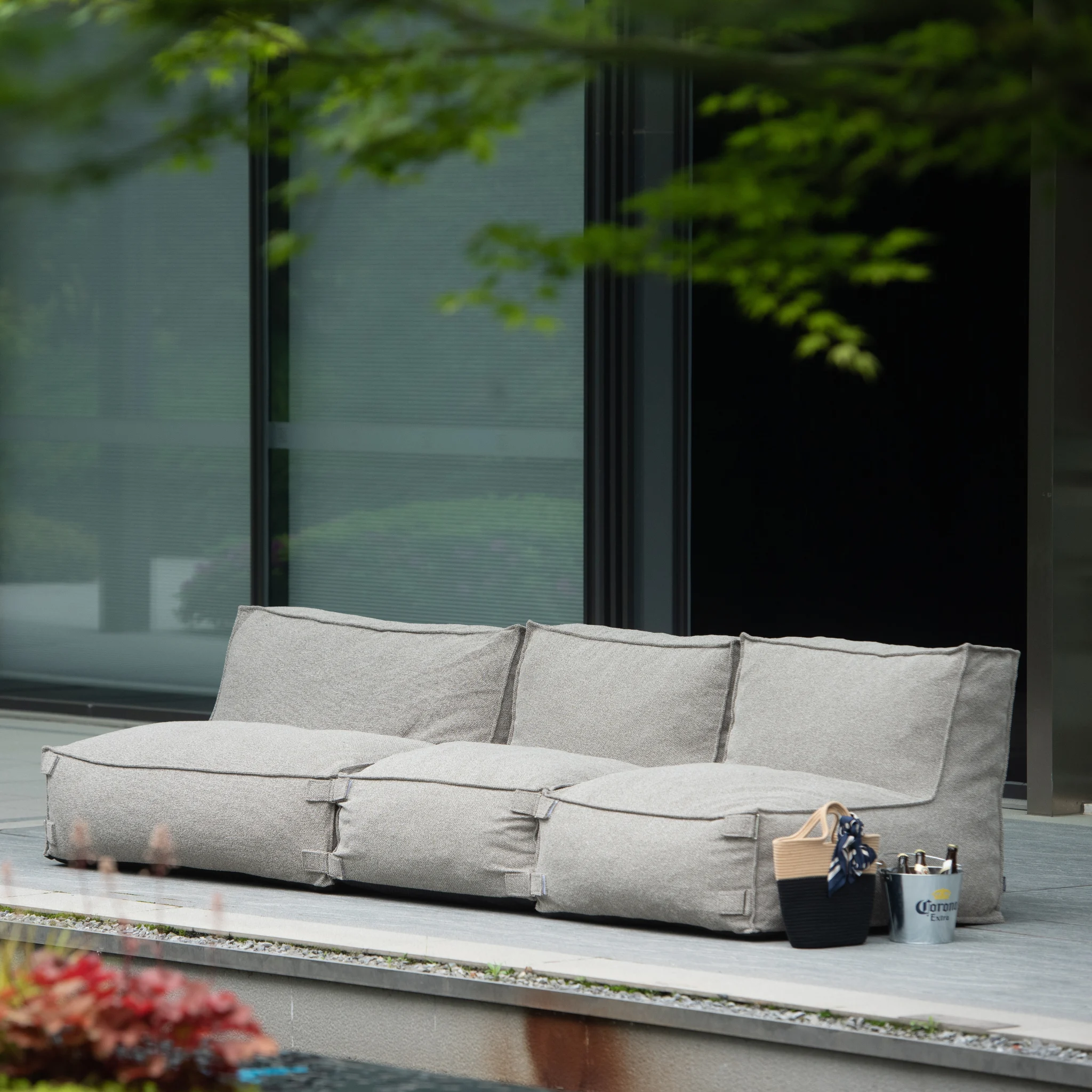 Outdoor Lounge Set 3,5-Sitzer Kiki Taupe