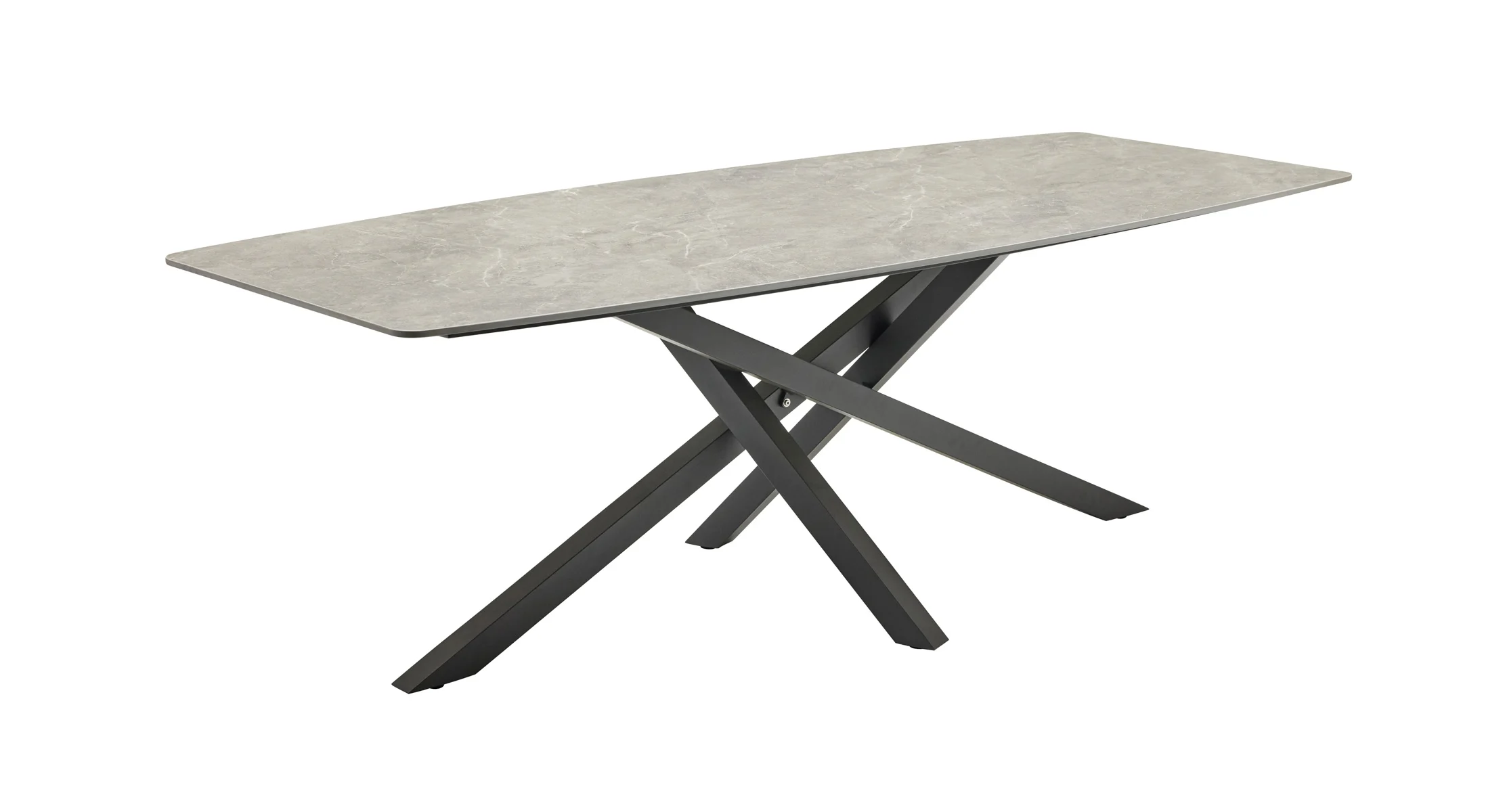 LC Garden Como Garten Esstisch 200x100cm Grau/Anthrazit