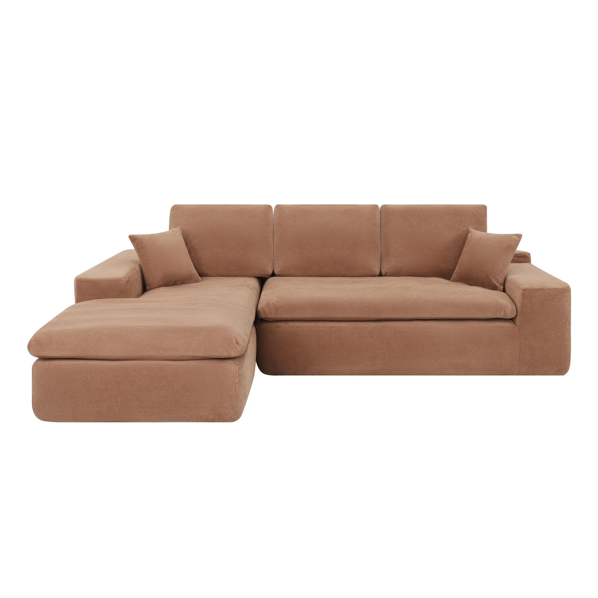Lazy Ecksofa Terrakotta Links - Popsofa